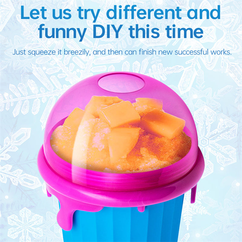 350ml Slushy Cup: Quick-Freeze Juice & Smoothie Maker - Perfect Summer Gadget!